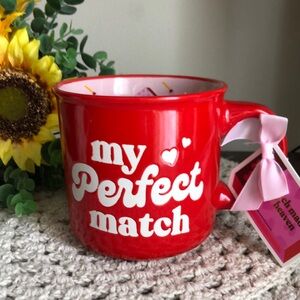 Sunday Morning Red 'My Perfect Match' Valentines Mug